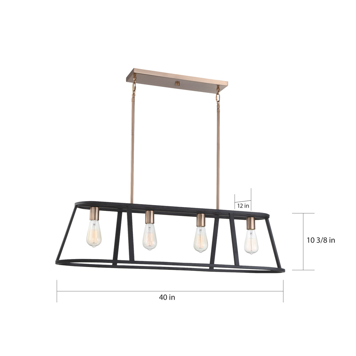 Joss & Main Brielle 4 Light Kitchen Island Linear Pendant & Reviews